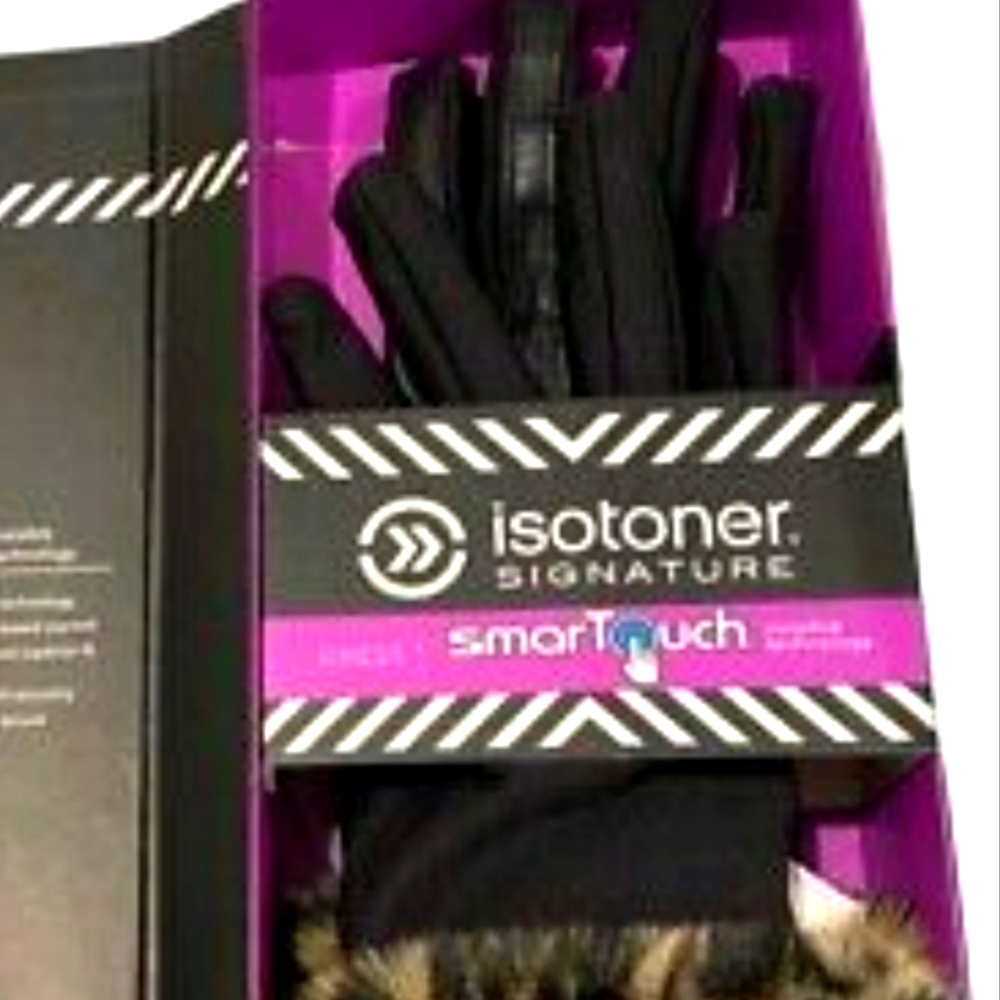Isotoner Signature Fur Cuff Spandex